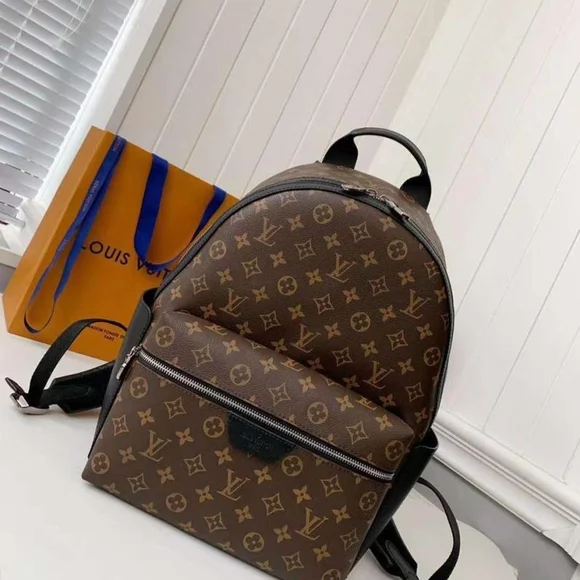 Louis Vuitton Monogram Backpack in Brown and Gold Print - Picture 1 of 1